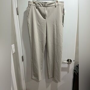 Nicole miller Beige Straight-Leg Trousers